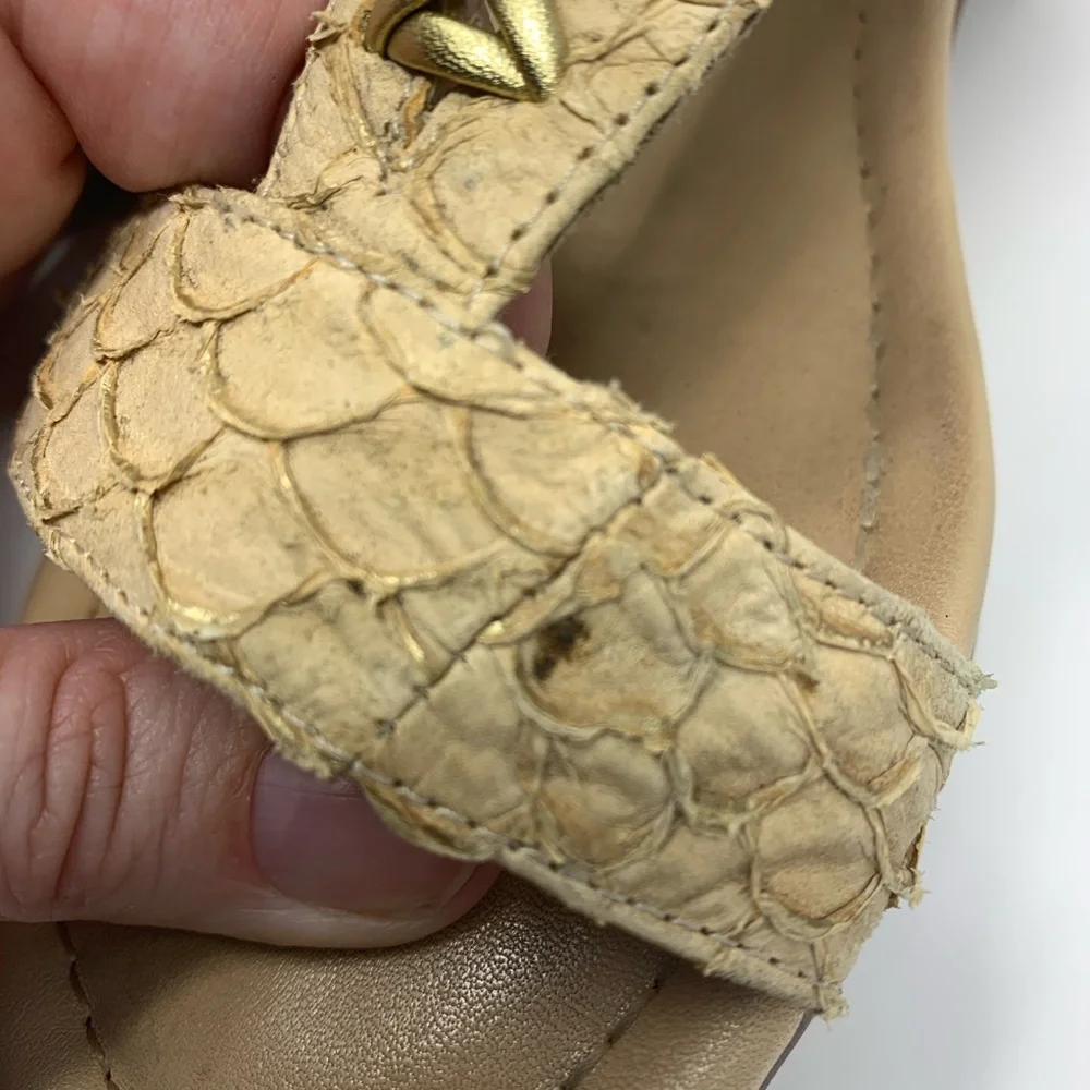 House of Harlow 1960 Samantha sandal gold‎ 6